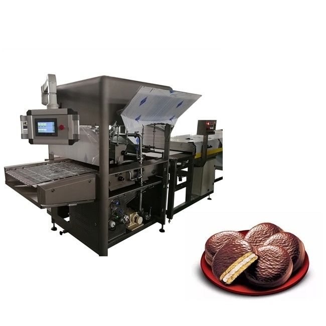 Food Grade 304SS Chocolate Enrobers With Level Sensors And Cooling Tunnel