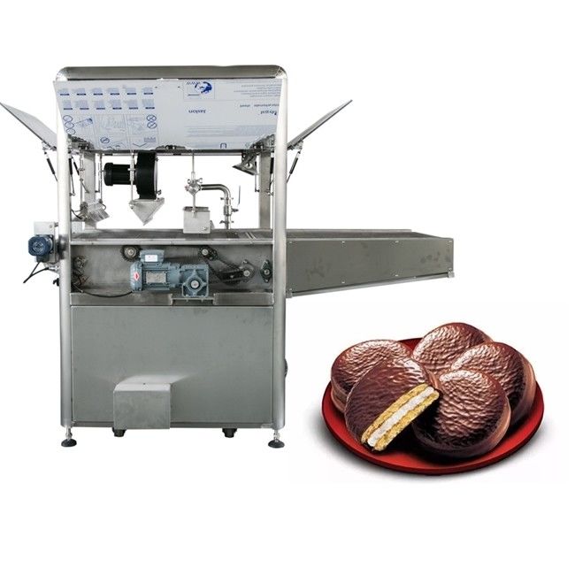 Food Grade 304SS Chocolate Enrobers With Level Sensors And Cooling Tunnel